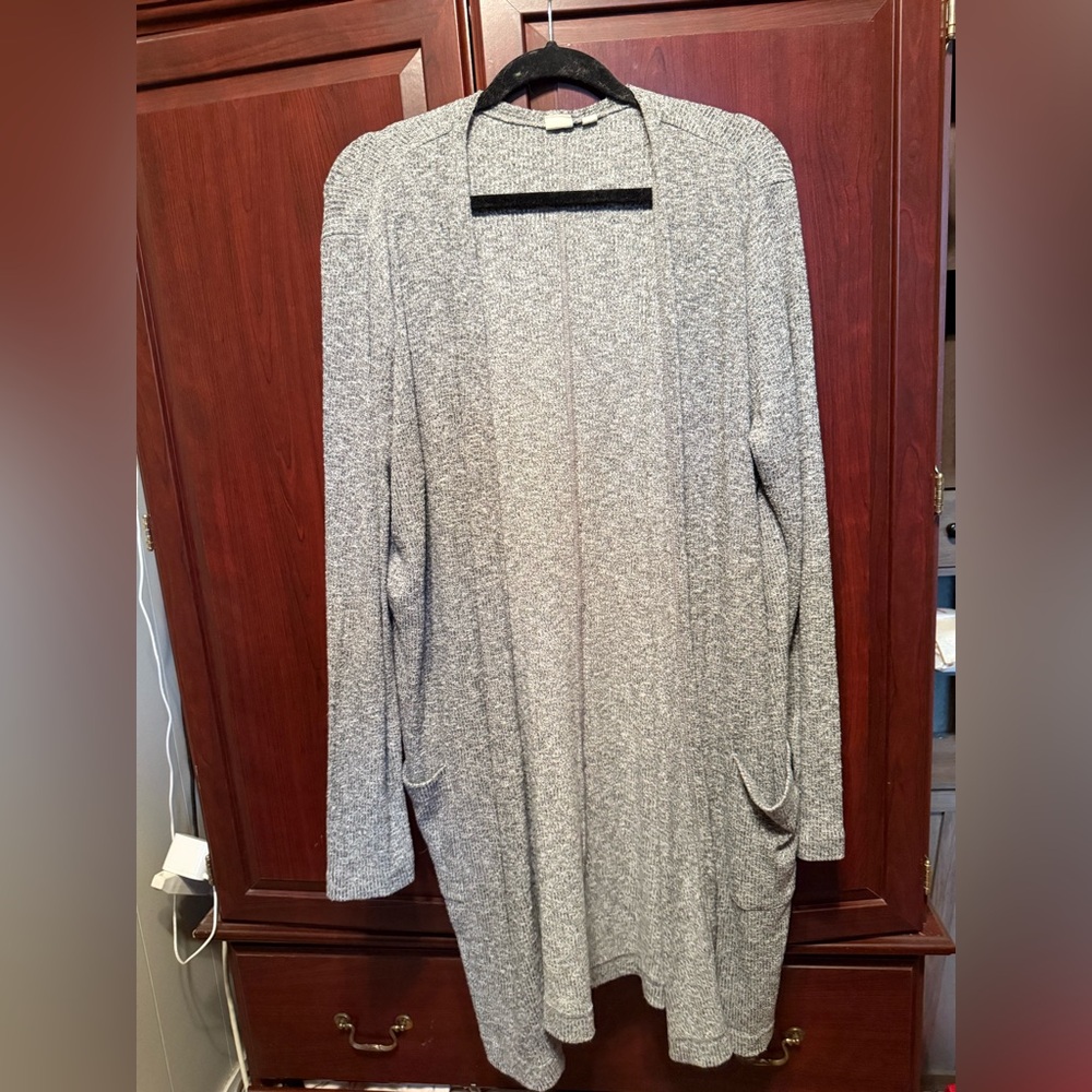 GAP Gray Cardigan Sweater with Relaxed Fit